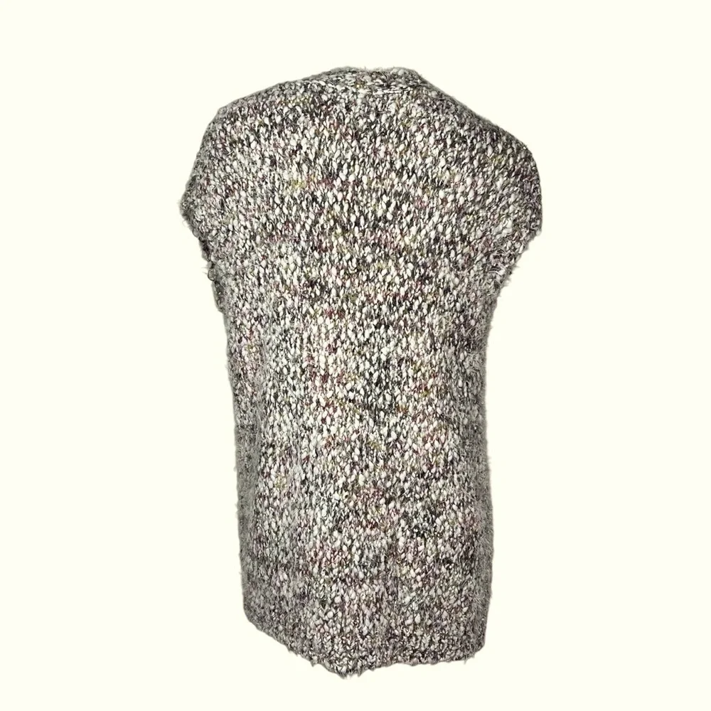 WORLD MARKET Multicolor Textured Open Front Chunky Knit Tunic Sweater  OS